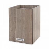 Подставка  для кухонных принадлежностей, универсальная, 12х12х17 см, травертин капучино, композитный материал ComposeEat