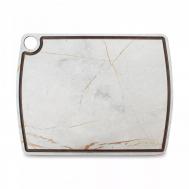 Доска разделочная  c желобом, 36х28 см, мраморный Грейс, композитный материал ComposeEat
