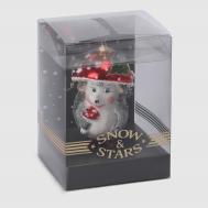 Игрушка ёлочная  ёжик-мухоморчик Snow and Stars