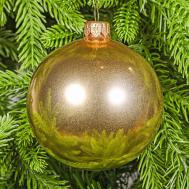 Набор шаров  Золотая пудра 8 см 6 шт Snow and Stars