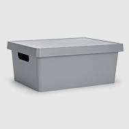Ящик для хранения  прямоугольный 10 л 35x26x14,5 см в ассортименте Emhouse