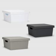 Ящик для хранения  квадратный 10 л 30,5x30,5x14,5 см в ассортименте Emhouse
