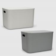 Ящик для хранения  Pure 21 л 38x26x24 см в ассортименте Emhouse