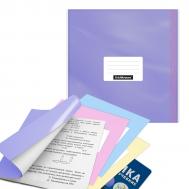 Набор пластиковых обложек  Fizzy Pastel 232х440 мм, 12 шт Erich Krause