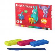 Пластилин классический  Jolly Friends 18 цветов со стеком, 324 г Erich Krause