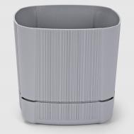 Горшок для цветов  castle d16.5 см 2.5л серый Alya Plastik