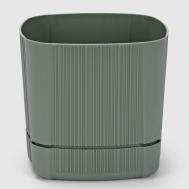 Горшок для цветов  castle d13 см 1.3л зеленый Alya Plastik
