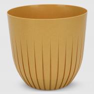 Горшок для цветов  line d26 см 10л желтый Alya Plastik