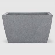 Кашпо для цветов  milas 80x40x50 см серый Alya Plastik