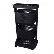 Органайзер для хранения  №1 D.Grey чёрный 43,7х33,2х81 см Titiz Plastik