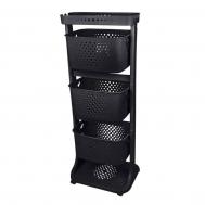 Органайзер для хранения  №3 D.Grey чёрный 43,7х33,2х112 см Titiz Plastik