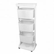 Органайзер для хранения  №3 S.Grey белый 43,7х33,2х112 см Titiz Plastik