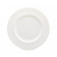 Тарелка закусочная  Капля 20,5 см, рельеф, фарфор Decor de table