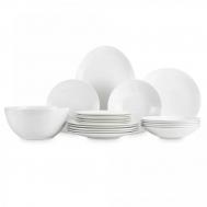 Сервиз столовый  Терраса 6 персон 20 предметов, рельеф , фарфор костяной, NAR-51270-5668-Dinner set 6/20 Narumi