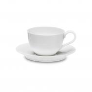 Чашка для эспрессо с блюдцем  Терраса 100 мл, рельеф, фарфор костяной Narumi