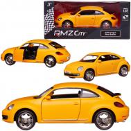 Машинка металлическая RMZ City - Volkswage New Beetle, масштаб 1:32 Лицензионная модель. Фрикционный механизм. Uni Fortune