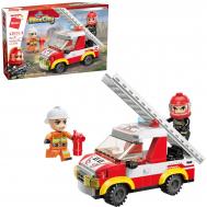 Конструктор  MineCity Пожарная машина 101 деталь Qman