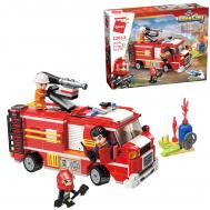 Конструктор  MineCity Пожарная машина: Борьба с огнем, 370 деталей Qman