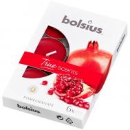 Свечи ароматические чайные  6 шт гранат 4 часа Bolsius