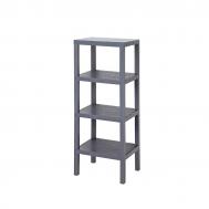 Полка модульная  четырёхъярусная, серая 38х29х100 см Baroness Home
