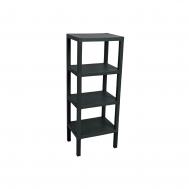 Полка модульная  четырёхъярусная, чёрная 38х29х100 см Baroness Home