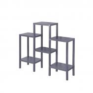 Полка модульная  шестиярусная, серая 108х29х100 см Baroness Home