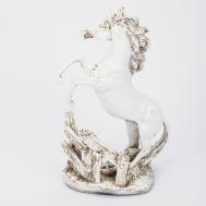 Декоративная новогодняя фигура  Лошадь на камне, антик 21х10х31 см Полиформ