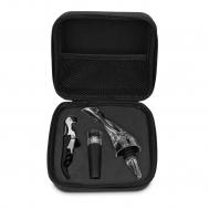 Подарочный набор  из 3-х барных аксессуаров (аэратор для вина, штопор, винная пробка) HomeFeel