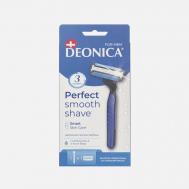 Бритвенный станок  мужской, со сменной кассетой с 3 лезвиями Deonica