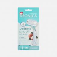 Бритвенный станок  женский, со сменной кассетой с 5 лезвиями Deonica