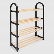 Этажерка для обуви  Fix-2040 чёрная 51х19х65 см Fixwood