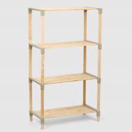 Стеллаж для хранения  Fix-2006-4 бежевый 61х34х116 см Fixwood