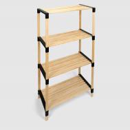 Стеллаж для хранения  Fix-2006-4 чёрный 61х34х116 см Fixwood