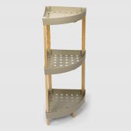 Этажерка для хранения  Fix-2002 угловая бежевая 31х31х79 см Fixwood