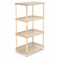 Этажерка для хранения  Fix-2001-4 бежевая 60х36х112 см Fixwood