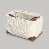 Корзины  набор для хранения Лейф экрю, коричневый, 3 предмета PRIME PRIVE