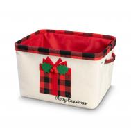 Корзина для хранения  Йуль бежевый, красный Dome