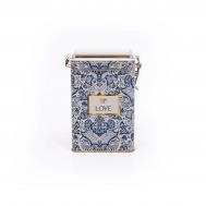 Емкость с крышкой  blue & white er0432b Evle