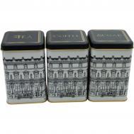 Набор квадратных емкостей  cityscapes 3шт Evle