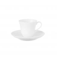 Пара кофейная  Белый декор 110 мл, фарфор костяной Narumi