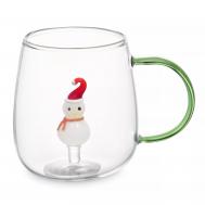 Кружка  Снеговичок 400 мл, стекло Decor de table