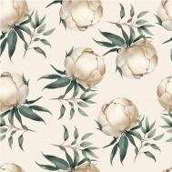 Бумага для подарков Peony айвори 70х100 см Be Smart