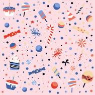 Бумага для подарков  Bang розовый 70х100 см Be Smart