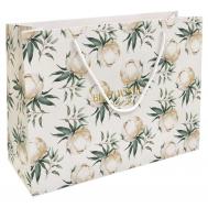 Пакет подарочный  Peony айвори 36х26 см Be Smart