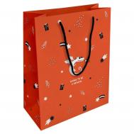 Пакет подарочный  Lucky, красный, 25х32 см Be Smart