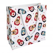 Пакет подарочный  Folk матрёшки 20х20 см Be Smart