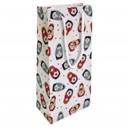 Пакет подарочный  Folk матрёшки 15х32 см Be Smart