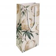 Пакет подарочный  Peony айвори 15х32 см Be Smart
