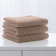 Набор полотенец  Double Touch Песчаный берег 30х30 см 3 шт. SOFT SILVER