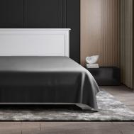 Простыня  Серый космос 180х215 см SOFT SILVER